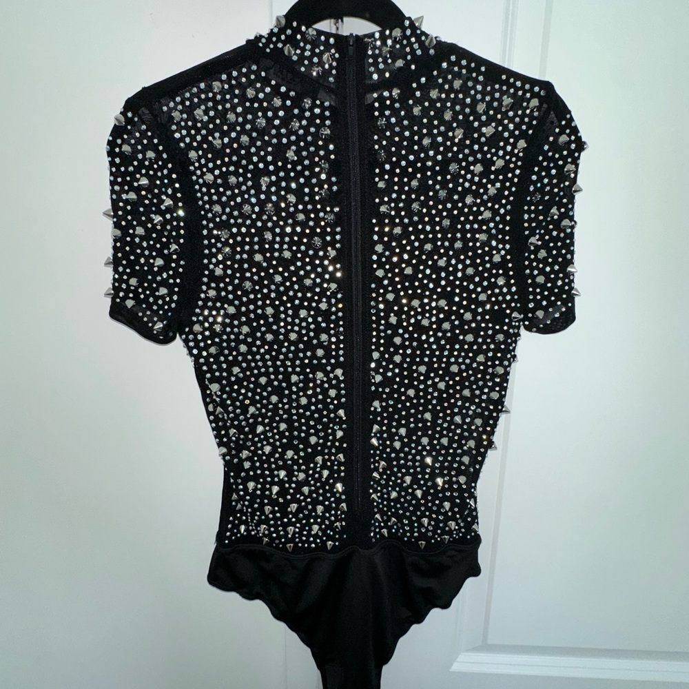 🖤✨ Akira Rhinestone Studded Bodysuit – Size L – NWOT - Picture 6 of 6